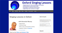 Desktop Screenshot of oxfordsinginglessons.co.uk